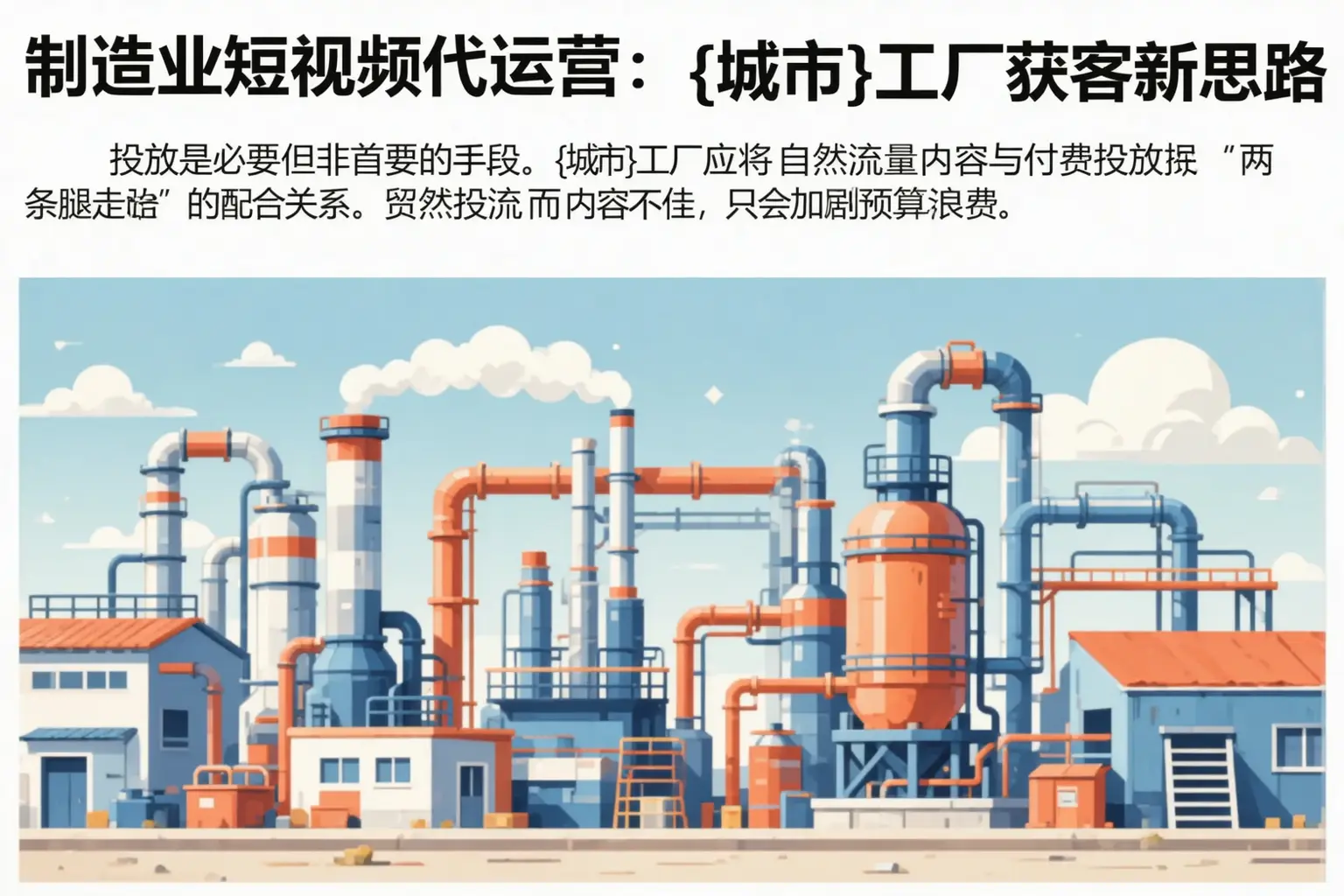 制造业短视频代运营：裕民工厂获客新思路